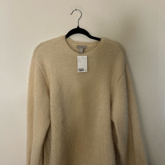 H&M NWT Beige Knit Sweater - Picture 1 of 6